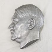 Adolph Hitler cast metal bust 8