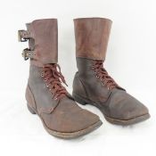 WWII US double buckle combat boots size 11 1/2