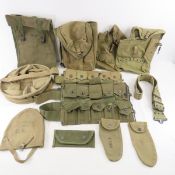 WWII US canvas items, M1 Garand ammo belts