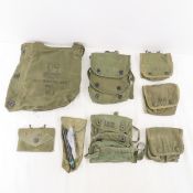WWII US Military grenade carrier, mask bag