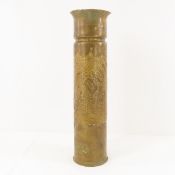 WWI trench art vase Verdun
