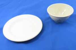 WWII German plate & Japanese bowl