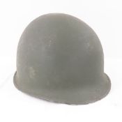 1944 US M1 front seam helmet with liner