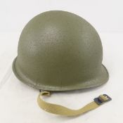 US Military M1 helmet shell rear seam