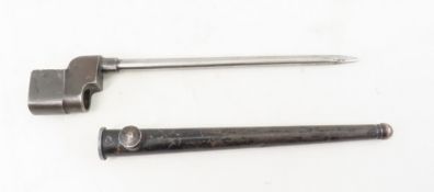 British No 4 MKI Bayonet with scabbard