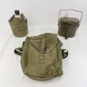 WWII US Military unissued mess kit, canteen
