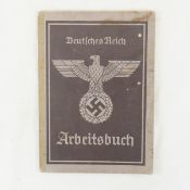 WWII German Arbeitsbuch employee record book
