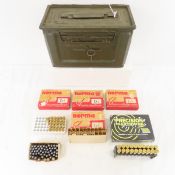 Ammunition 120+ rounds mixed Japanese in metal can