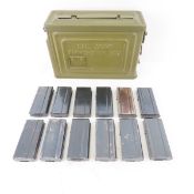 12 M1 & M2 Carbine 10 round magazines