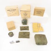 US Military first aid kits, bandages in boxes