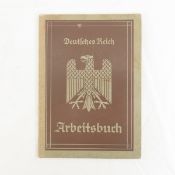 WWII German Arbeitsbuch employee record book