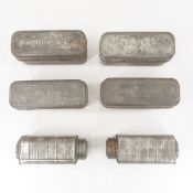 4 WWI bacon tins & 2 condiment tins