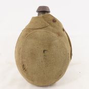 WWI German canteen with canvas cover.