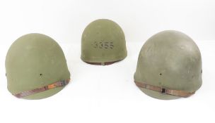 3 WWII US Military Westinghouse helmet liners