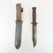 USN MK2 bayonet with sheath