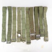 10 Vintage US Military pistol belts