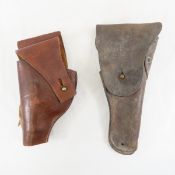 2 US Military leather holsters