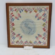 1901 PAN AM Exposition Framed Scarf