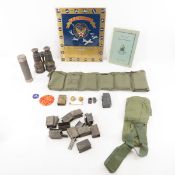 US Military Ammo, canvas, insignia and more