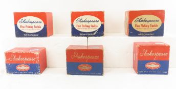 6 Shakespeare Fishing Reels in boxes