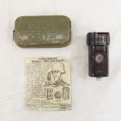 WWII German espionage timer & US 1st Aid Kit