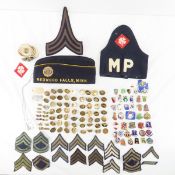 US Army US & Unit Collar Tabs, Insignia Patches