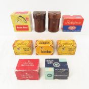 9 Fishing Reels in Boxes & Leather Holders