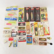 Vintage lures and accessories in packages