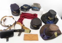 Civil War reenactment hats & belt