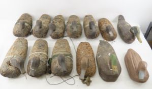 13 Vintage Cork & other decoys