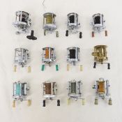 12 Vintage Pflueger Bait cast Fishing Reels