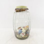 Vintage Glass Jar with matches