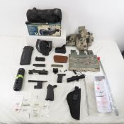 Tactical holsters, rails, site, misc gun parts