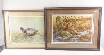 2 Signed and Framed Pheasant Art Prints