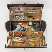 Kennedy Tackle box with vintage lures and gear