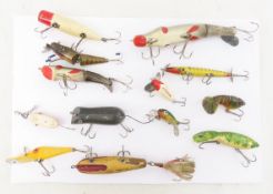 13 Vintage Fishing Lures Arbogast, Shakespeare