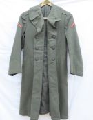 Vintage US Military wool overcoat, no visible tags