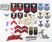 US Navy Insignia- some sterling & some Officer
