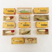 8 Vintage South Bend Fishing Lures with boxes