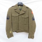 45th US infantry jacket, with insignia size 36R