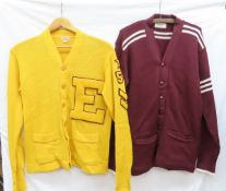 Vintage knitwear letter sweater & wool Cardigan