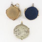 3 Civil War era canteens, Bullseye