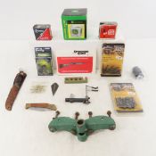 Archery accessories and knife, pellets & more