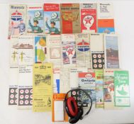 Vintage gas station road map collection