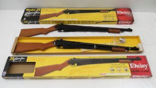 2 Daisy Model 25 Pump Air Rifles with Boxes