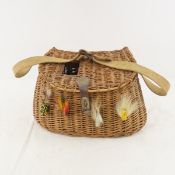 Antique Wicker Fishing Creel