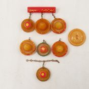 Mexican Hat Bakelite Brooch & Pieces