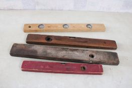 4 Wood Carpenter Levels Keen Kutter, Stanley, Plus