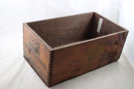 1000 Diamond Matchbooks Advertising Wooden Box