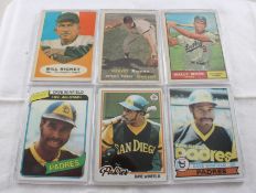 6 Collectible Baseball Cards in Plastic Cases